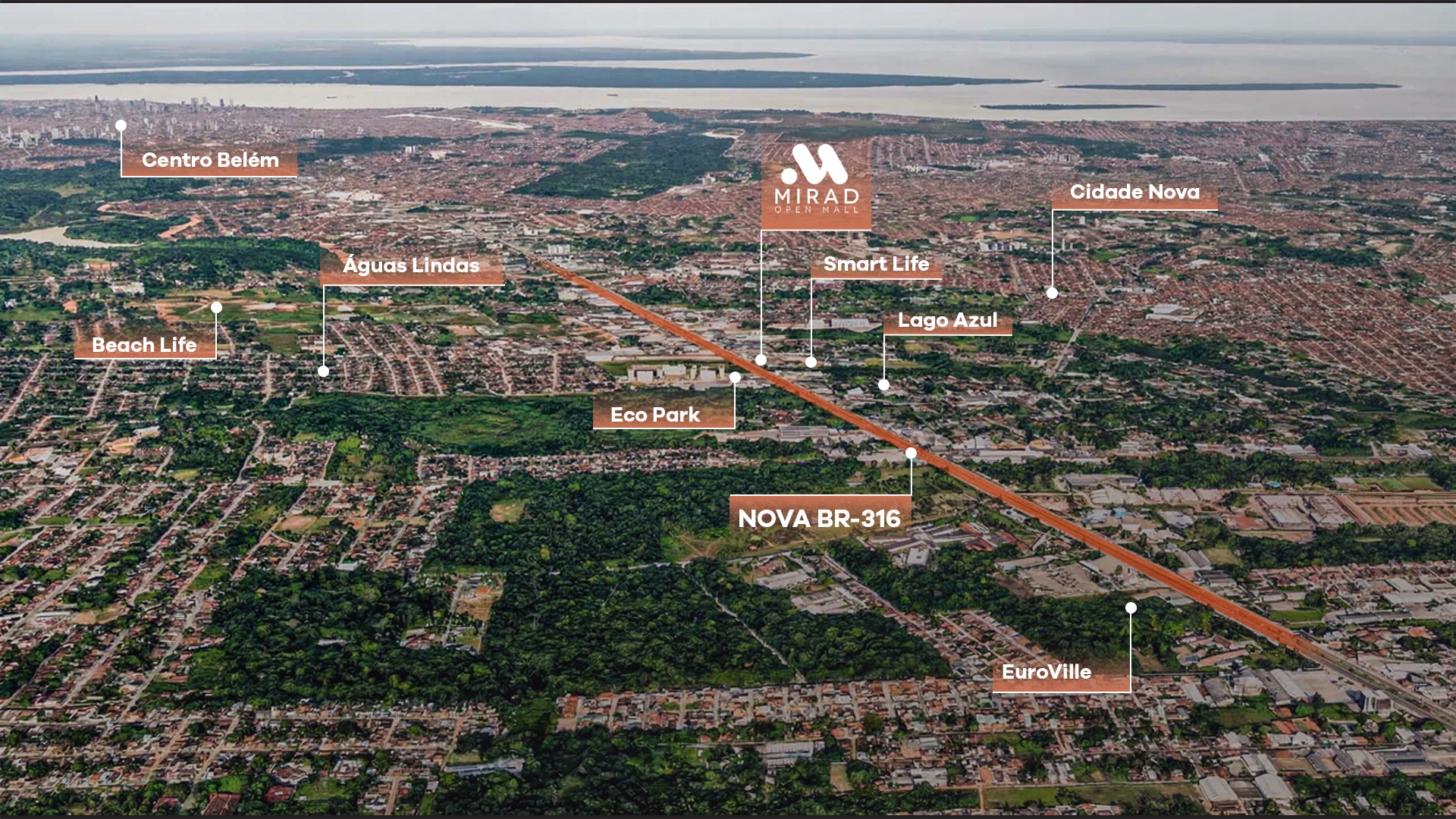 Localização Mirad Open Mall